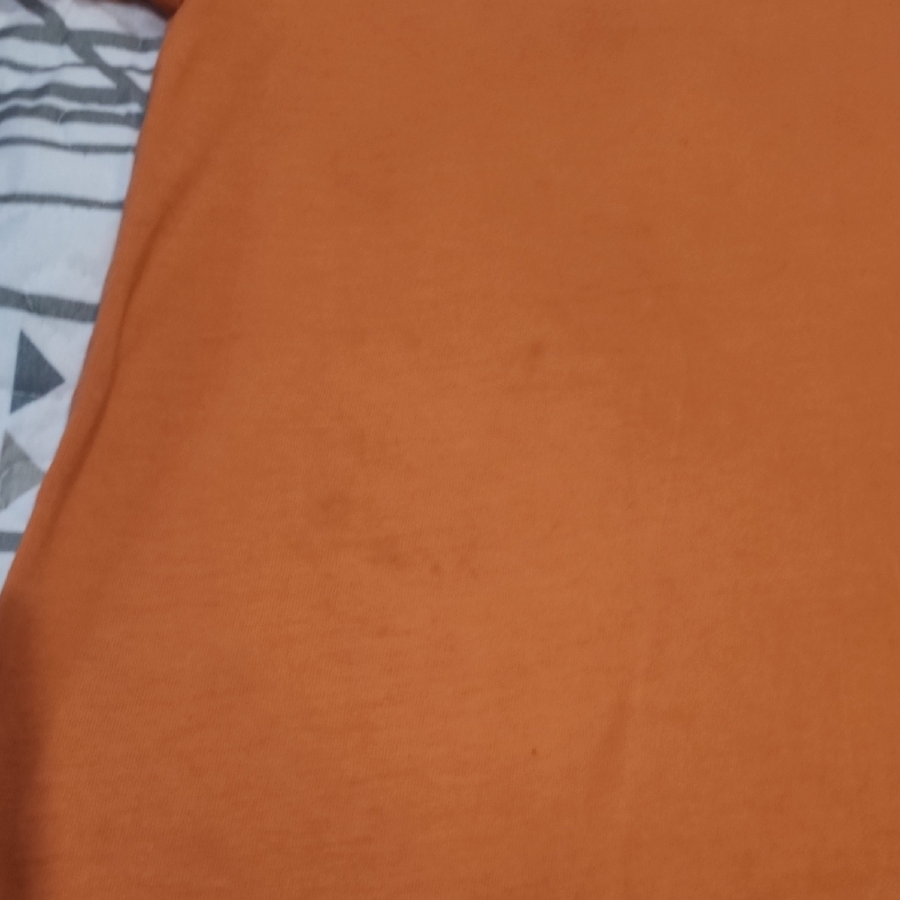 Classic Orange Kids Tee with Green Embroidery - Picture 3 of 4
